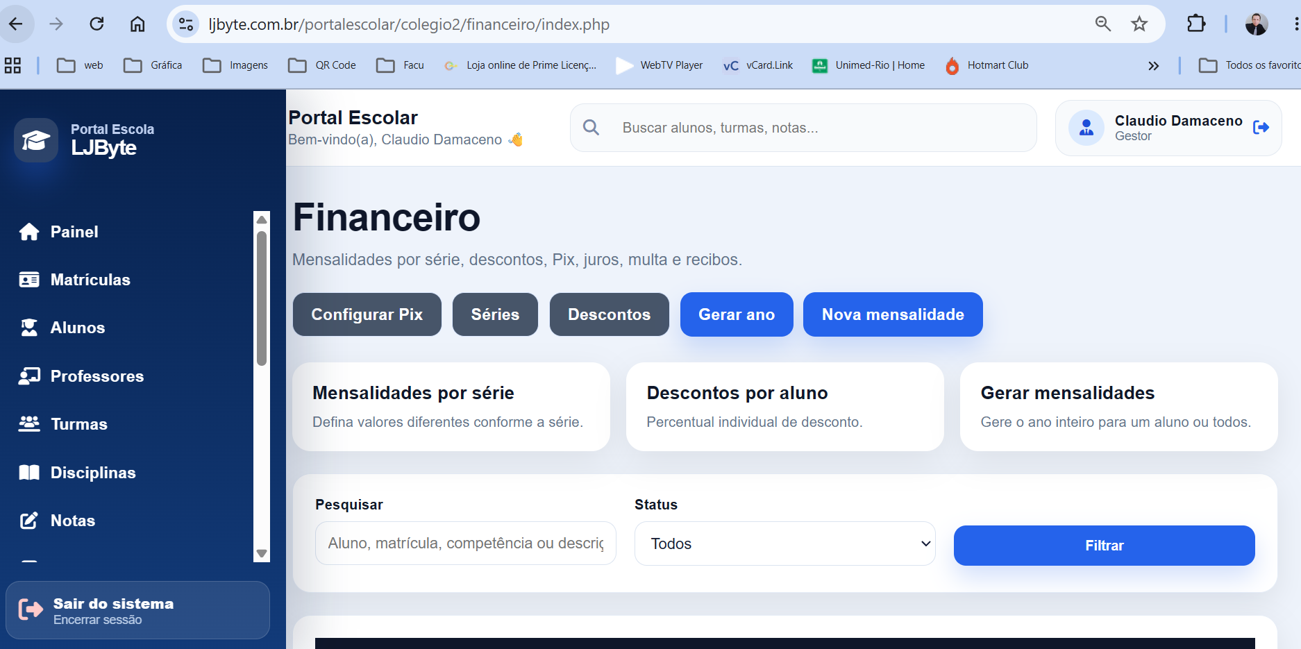 Financeiro escolar